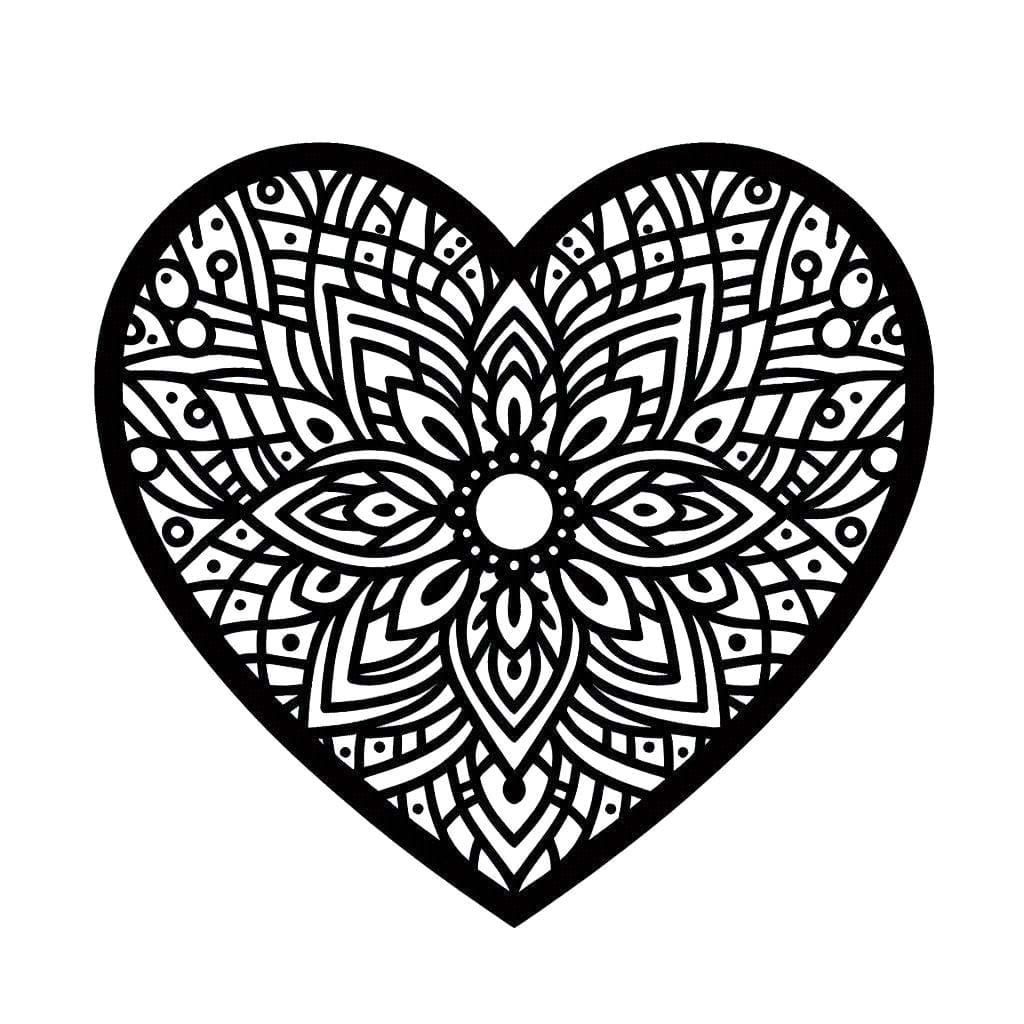 Mandalas Cœur 87